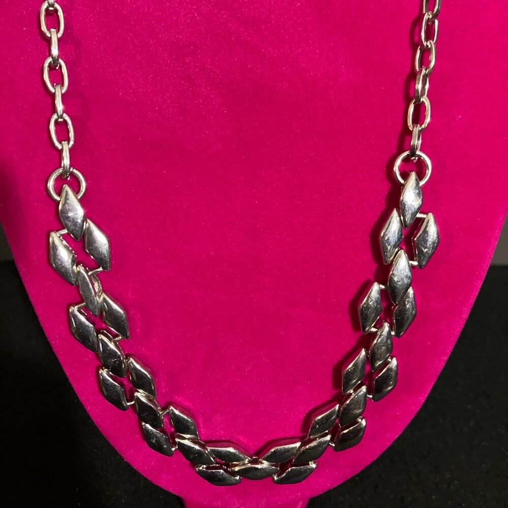 Silver Marilyn Schiff Statement Necklace